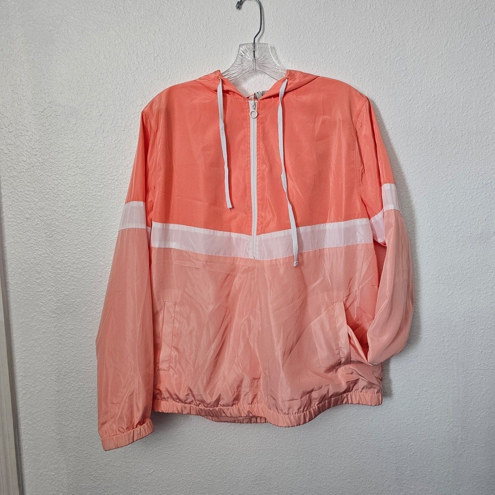 Cato Active Womens Quarter‎ Zip Windbreaker Size Large
